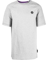Мужская серая футболка с круглым вырезом от Philipp Plein
