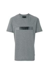 Мужская серая футболка с круглым вырезом от Philipp Plein