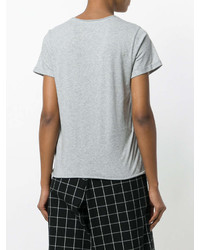 Женская серая футболка с круглым вырезом от A.P.C.