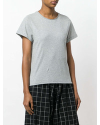 Женская серая футболка с круглым вырезом от A.P.C.