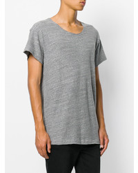 Мужская серая футболка с круглым вырезом от R13