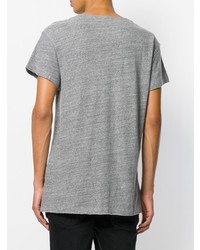 Мужская серая футболка с круглым вырезом от R13