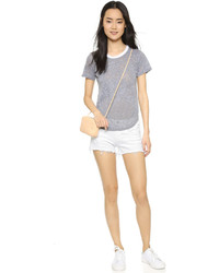 Женская серая футболка с круглым вырезом от LnA