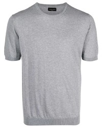 Мужская серая футболка с круглым вырезом от Roberto Collina