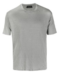 Мужская серая футболка с круглым вырезом от Roberto Collina