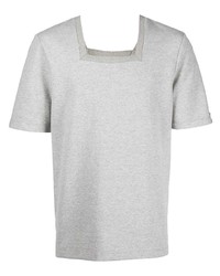 Мужская серая футболка с круглым вырезом от ROMEO HUNTE