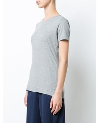 Женская серая футболка с круглым вырезом от Adam Lippes