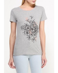 Женская серая футболка с круглым вырезом от Roxy