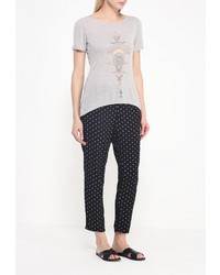 Женская серая футболка с круглым вырезом от Roxy