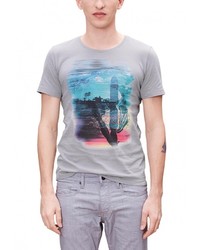 Мужская серая футболка с круглым вырезом от s.Oliver