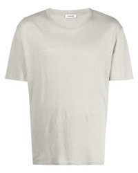 Мужская серая футболка с круглым вырезом от Sandro