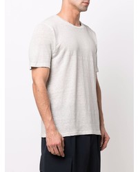 Мужская серая футболка с круглым вырезом от 120% Lino