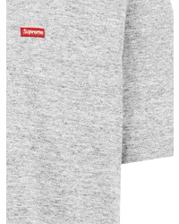 Мужская серая футболка с круглым вырезом от Supreme