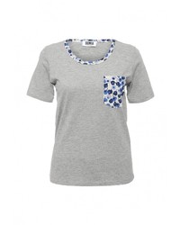 Женская серая футболка с круглым вырезом от Sonia By Sonia Rykiel