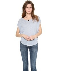 Женская серая футболка с круглым вырезом от Splendid