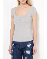 Женская серая футболка с круглым вырезом от SPRINGFIELD