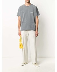Мужская серая футболка с круглым вырезом от Jacquemus