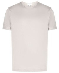 Мужская серая футболка с круглым вырезом от Sunspel