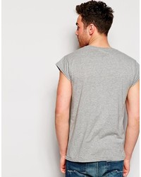 Мужская серая футболка с круглым вырезом от Esprit