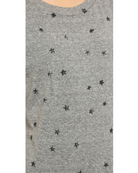 Женская серая футболка с круглым вырезом от Current/Elliott