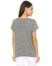 Женская серая футболка с круглым вырезом от Current/Elliott