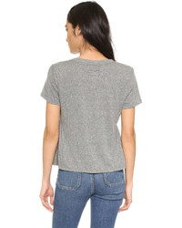 Женская серая футболка с круглым вырезом от Current/Elliott