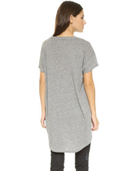 Женская серая футболка с круглым вырезом от The Great