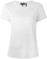 Женская серая футболка с круглым вырезом от Theory