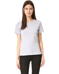 Женская серая футболка с круглым вырезом от Thierry Mugler
