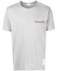 Мужская серая футболка с круглым вырезом от Thom Browne