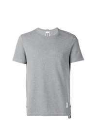 Мужская серая футболка с круглым вырезом от Thom Browne