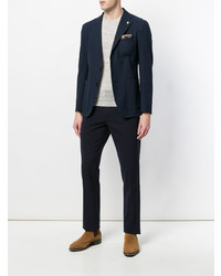 Мужская серая футболка с круглым вырезом от Tagliatore