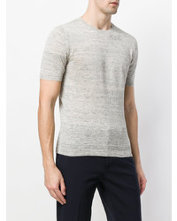 Мужская серая футболка с круглым вырезом от Tagliatore