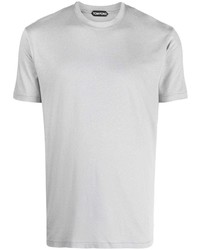 Мужская серая футболка с круглым вырезом от Tom Ford