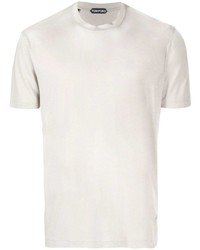 Мужская серая футболка с круглым вырезом от Tom Ford