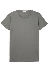 Мужская серая футболка с круглым вырезом от Tomas Maier
