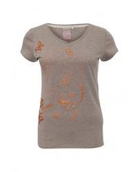 Женская серая футболка с круглым вырезом от Torstai