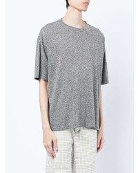 Мужская серая футболка с круглым вырезом от YMC