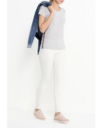 Женская серая футболка с круглым вырезом от Vero Moda