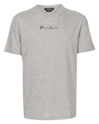 Мужская серая футболка с круглым вырезом от Versace