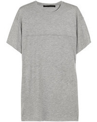 Женская серая футболка с круглым вырезом от Victoria Beckham