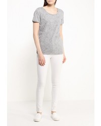 Женская серая футболка с круглым вырезом от Vila