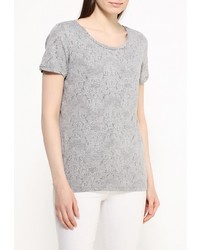 Женская серая футболка с круглым вырезом от Vila