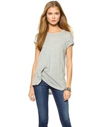 Женская серая футболка с круглым вырезом от Wilt