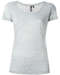 Женская серая футболка с круглым вырезом от Woolrich