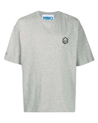 Мужская серая футболка с круглым вырезом от YMC