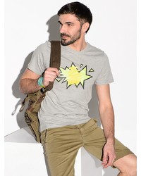 Мужская серая футболка с принтом от ARBOR VITAE