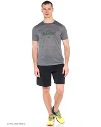 Мужская серая футболка с принтом от Asics