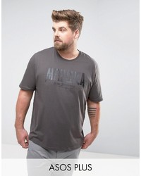 Мужская серая футболка с принтом от Asos