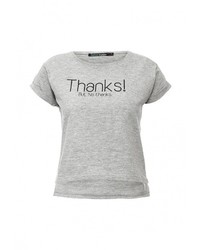 Женская серая футболка с принтом от Befree